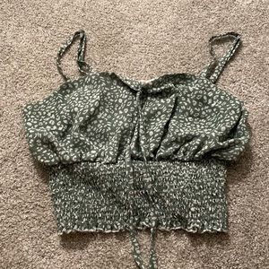 green scrunch tank